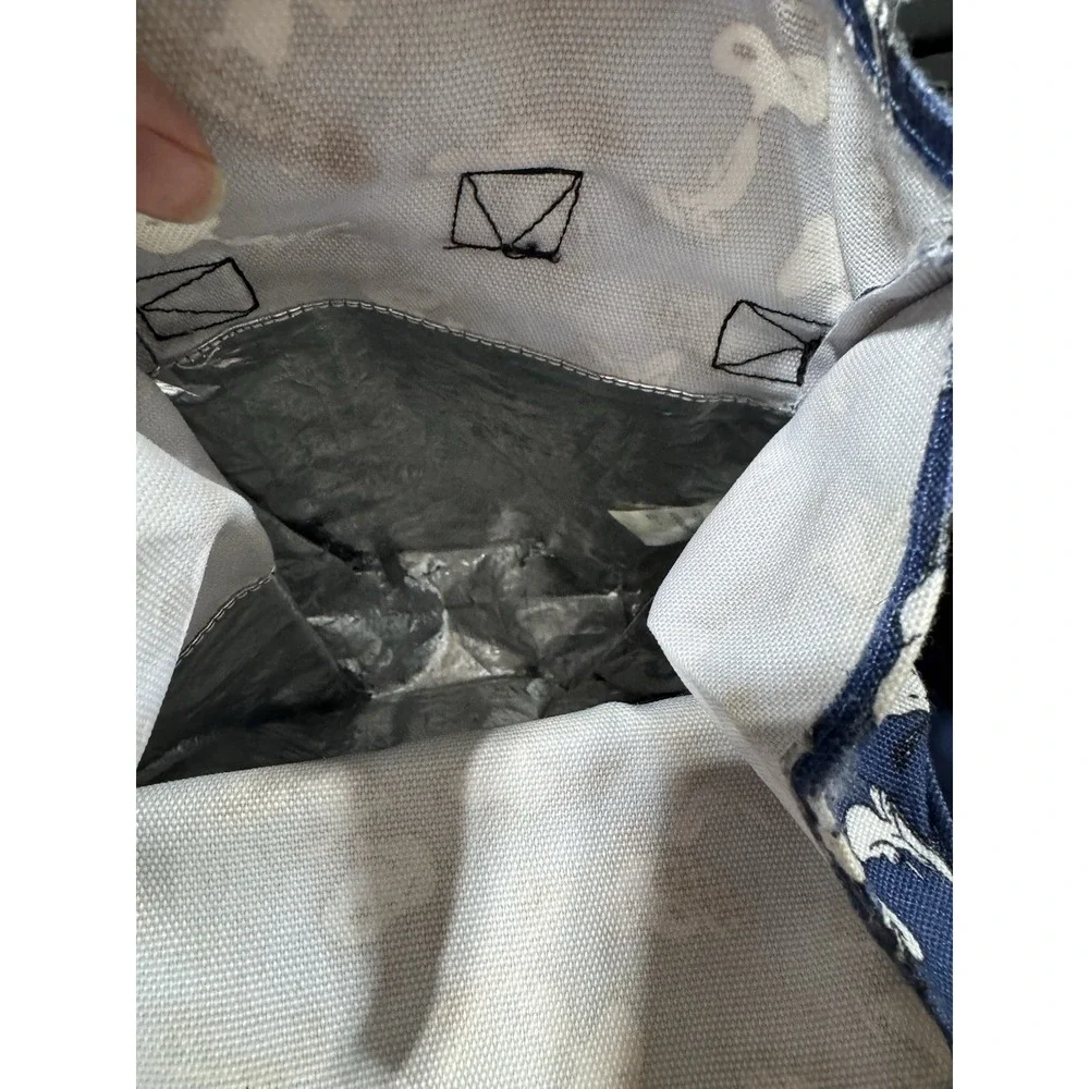 VANS SNOOPY PEANUTS Lunch Bag Box Eco Tote Skater Blue White So Rad!